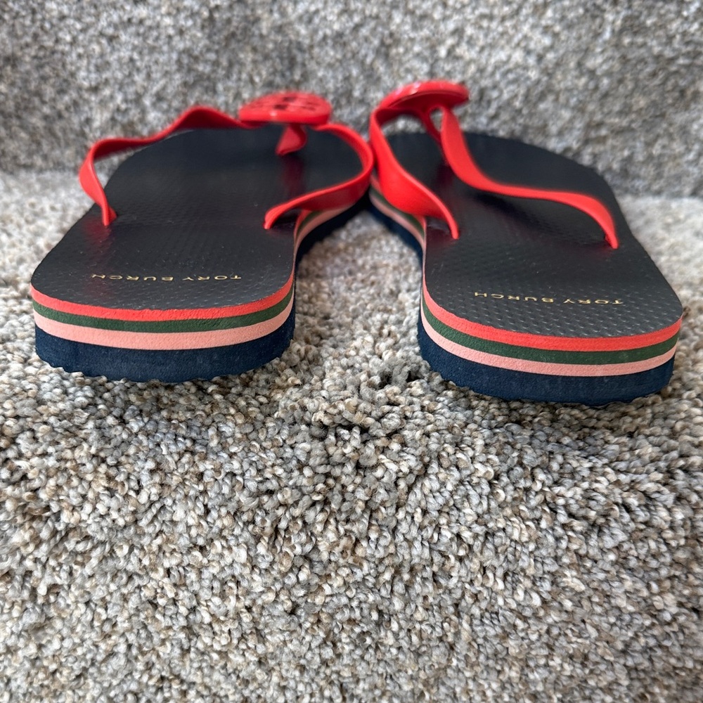*Host Pick* Tory Burch Black and Grenadine Sandals - Picture 3 of 6